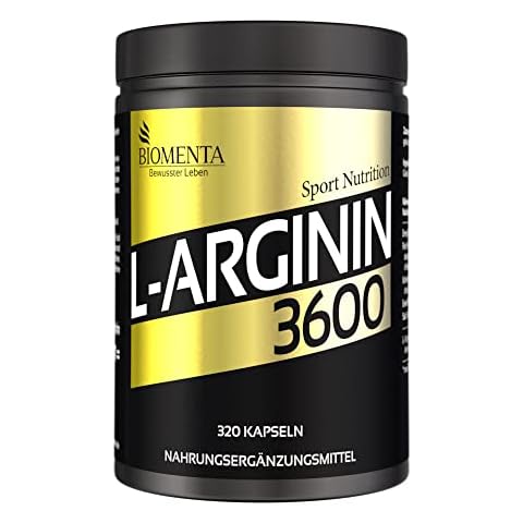 BIOMENTA L-Arginin 3600 - 320 L-Arginin Kapseln hochdosiert Cover