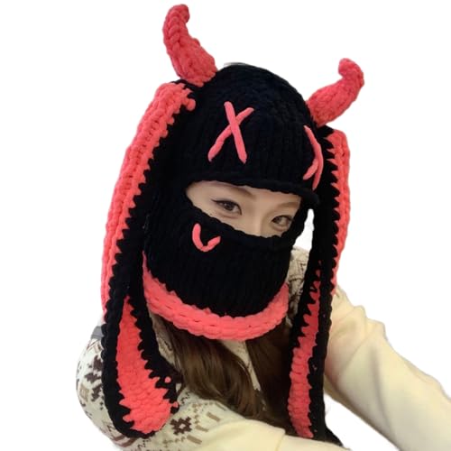 Protection visage en tricot pour ski et moto contre le froid extérieur
