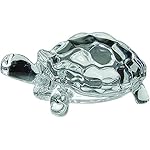 CosmicINT Chinese Feng Shui Tortoise Turtle Crystal Glass Decorative Showpiece Best Gift for Career Luck