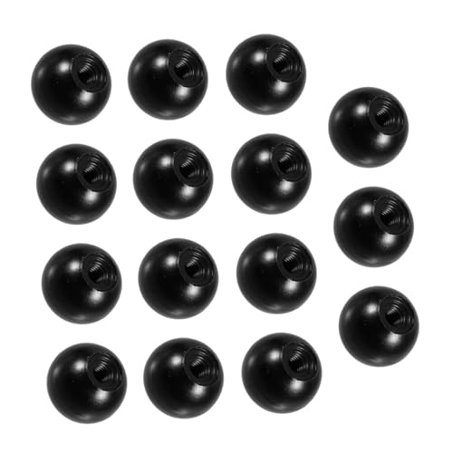 HOMOCONO 15pcs Handle Ball Nut Black Knobs Machine Tool Ball Knob Black Handles Lugnuts Bakelite