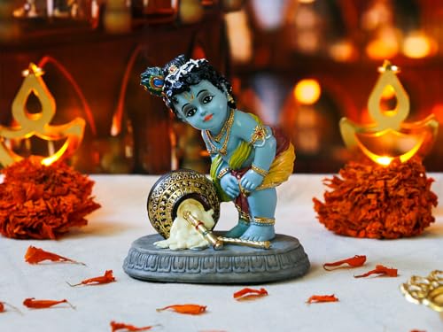 Estatua Hindu Dios Krishna 3.7" de Alto Decorativa miniatura 2