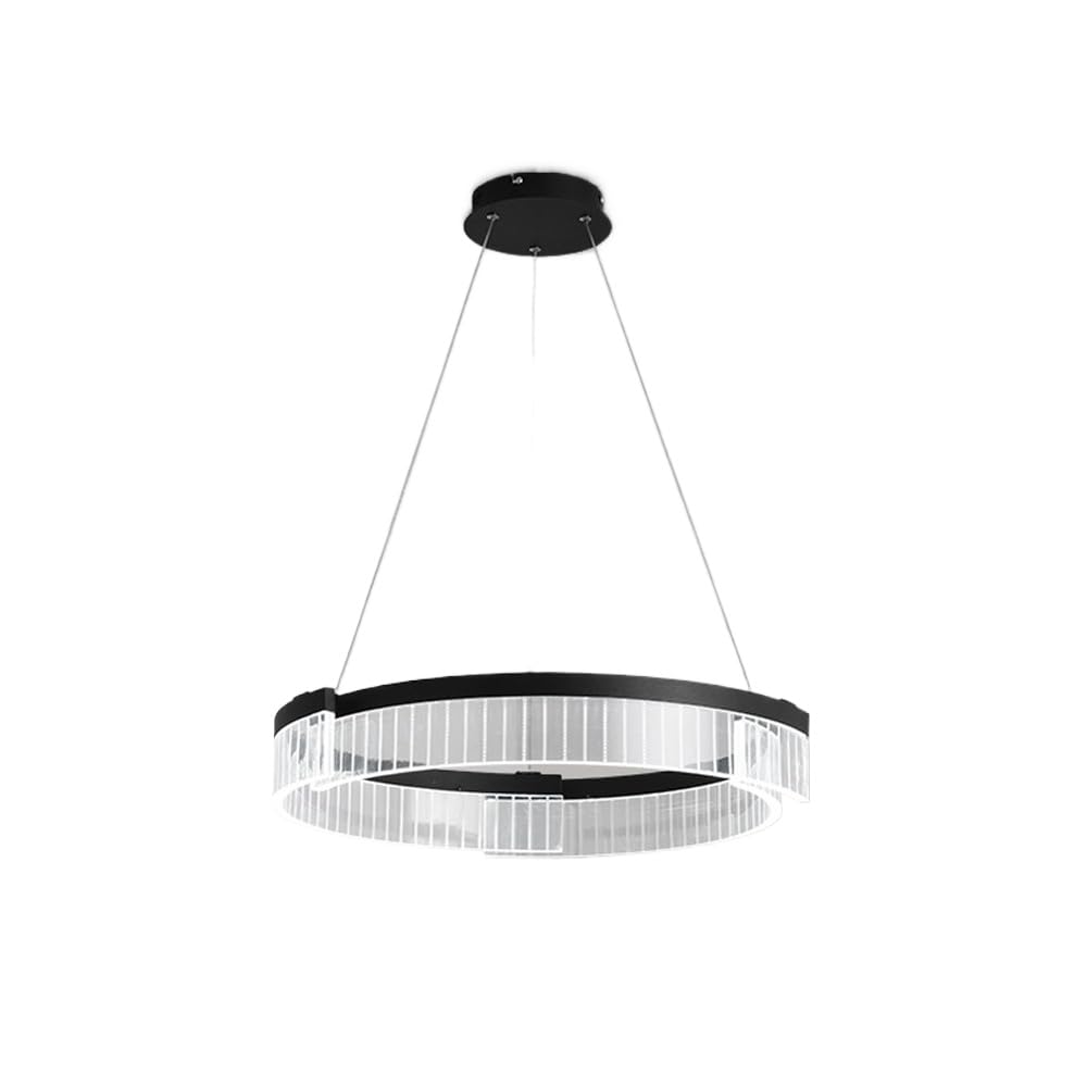 Suspension LED en forme d'anneau style créatif et artistique