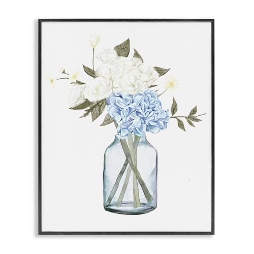 Soft Cottage Floral Arrangement, 24 x 30 Inch Framed Giclée Print