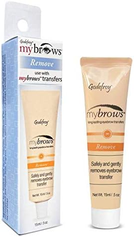 Godefroy Mybrows Temporary Tattoo Adhesive Removal Solution for Temporary Tattoos, Eyebrow Transfers, & Brow Stamps, .5 Oz
