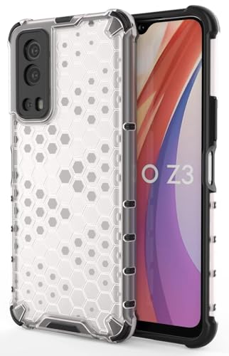 Image of Prime Retail Hard PC Back Case Cover for iQOO Z3 5G Anti Slip Ultra Thin Shockproof Reinforced Corners (Transparent)