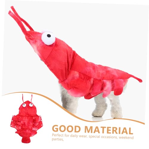 Disfraz de langosta Rojo S para perros Halloween miniatura 3