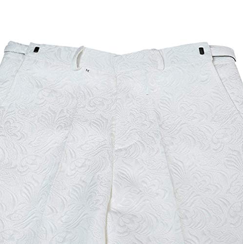 Men's Two Piece Formal Printing Mens' Suit Slim Fit Shawl Collar Wedding Tuxedos for Groomsmen (Blazer+Pant)4