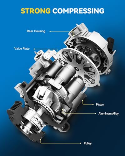 Image of PHILTOP Air Conditioning AC Compressor w /Clutch for 1997-2002 Ford Expedition,1998-2001 Navigator,2003 F150 /F250 Super Duty 5.4L,2000-2001 Excursion 5.4L /6.8L,1997-2002 E150 /E250 Econoline 4.6L /5.4