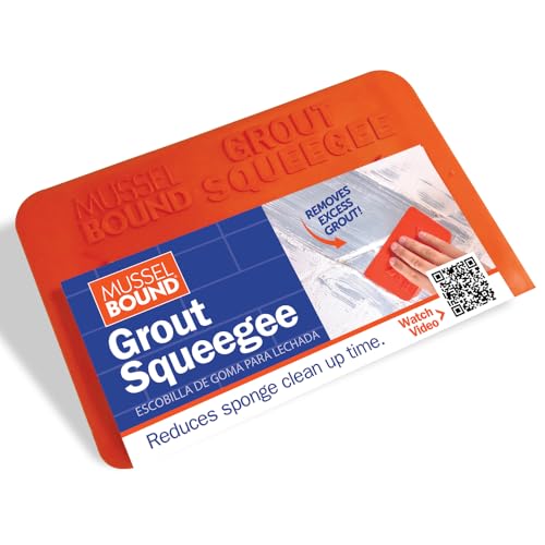 MusselBound Grout Squeegee - an Easy Squeegee Compared to Bulky Heavy Grout Floats