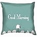Produktbild beautiful& Sheep Good Morning Animals Wildlife The Arts Funny Square Throw Pillow Cases Cushion Cover for Bedroom Living Room Decorative 18X18 Inch