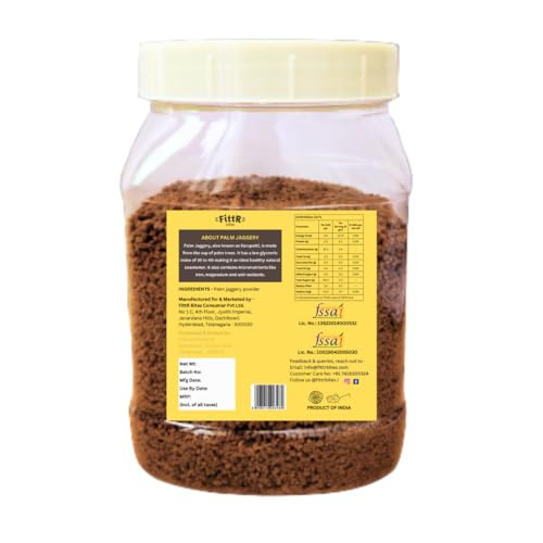 Image of FittR Bites Natural Palm Jaggery, 100% Pure Natural Sweetener, Karupatti, No added preservatives, No artificial sweetener 325 gm pack