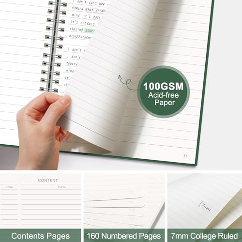 Carnet à spirales à pois pour organiser vos notes sans ratures