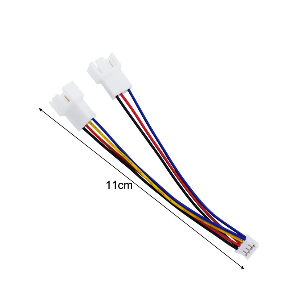 Hub Ventole PWM A 4 Pin Per PC - Splitter Di Alimentazione 1-to-4, Cavo Intrecciato Nylon, 12V, Per Raffreddamento Desktop