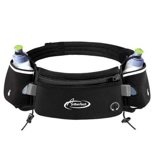 Image of AiRunTech Hydration Running Belt with Water Bottle, Running Fanny Pack for Phone and Wallet Holder, Running Bag Runners Essentials Accessories Marathon Triathlon Walking Jogging Gear Gift