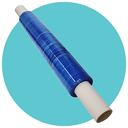 Image of Triplast 400 mm x 250 m Extended Core Pallet Stretch Shrink Wrap - Blue Tint (Pack of 12)