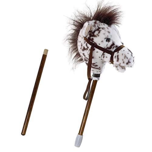 Image of Mary Meyer Hobby Horse Toy Easy Ride 'Um Stick Horses with Galloping and Neighing Sounds, 33-Inches Tall, Appaloosa