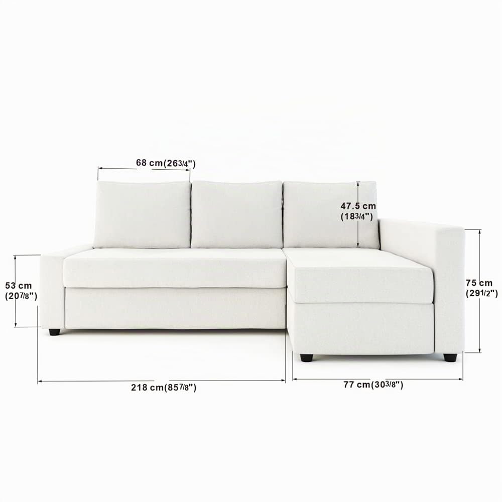Masters of Covers Friheten Schonbezug für die IKEA Friheten mit Chaiselonbezug, Sofabettbezug, Ersatzbezug für Sofabett, Sektionalbezug (Polyester-Orange)