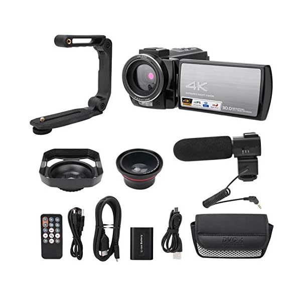 SALUTUYA Digitalkamera mit Weitwinkelobjektiv, 3,0-Zoll-Touchscreen, für Mikrofilmaufnahmen/Tourismus im Freien/Hochzeit… – Bild 5