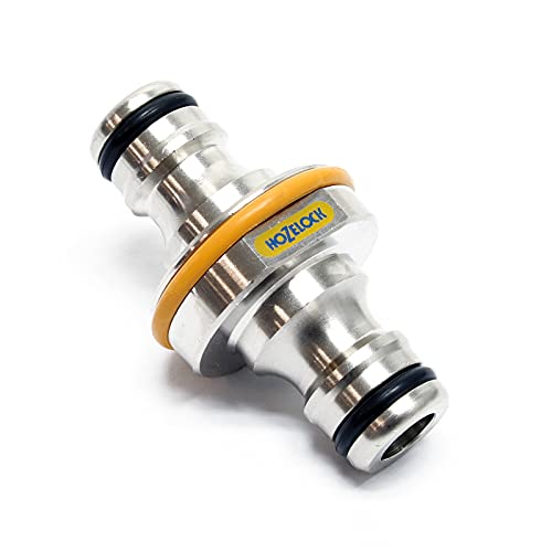 Hozelock Pro Brass Double Hose Connector to Join 12.5mm and 19mm Water and Garden Hosepipes - Image 2
