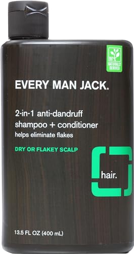 Every Man Jack Daily Shampoo+Conditioner for All hair types, Sandalwood, 13.5 Fluid Ounce image 5