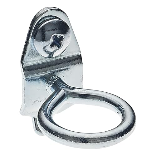 Triton Products 74120 DuraHook 1-3/8-Inch Single Ring 3/4-Inch I.D. Zinc Plated Steel Tool Holder for DuraBoard or 1/8 Inch and 1/4 Inch Pegboard, 10-Pack