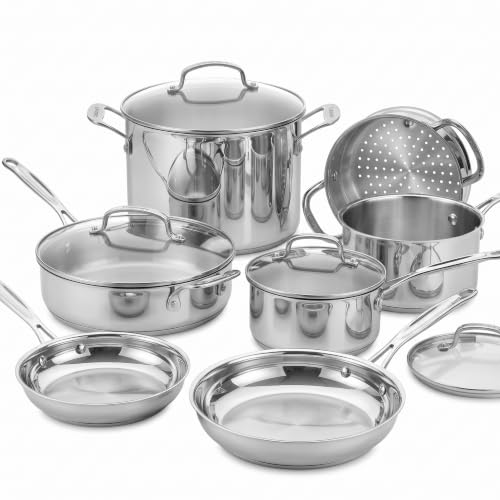 Cuisinart® Chef’s Classic™ Edelstahl-Topf- und Pfannenset, 11-teilig – Ansicht 1