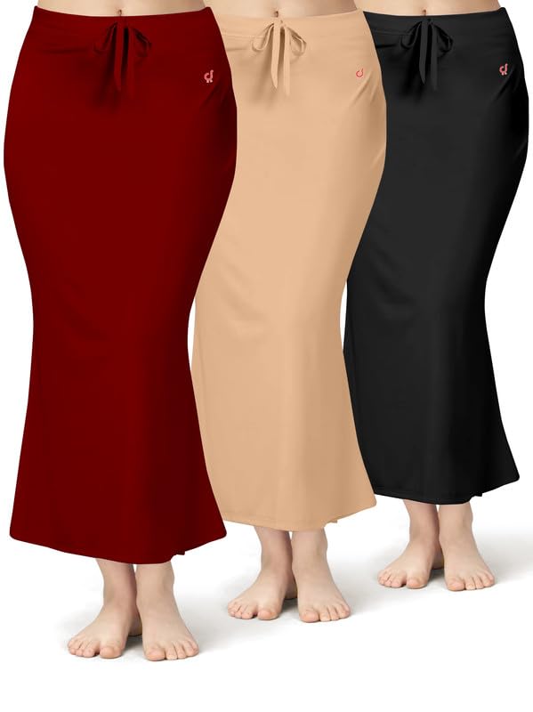 Image of TRENDMALLS Women Saree Shapewear Petticoat for Women, Cotton Blended,Petticoat,Skirts for Women,Shape Wear Dress for Saree Shaper(Combo-Pack)