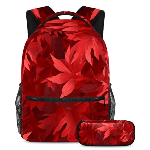 Sac à dos avec trousse à crayons pour adolescent, grand sac de jour scolaire filles garçons