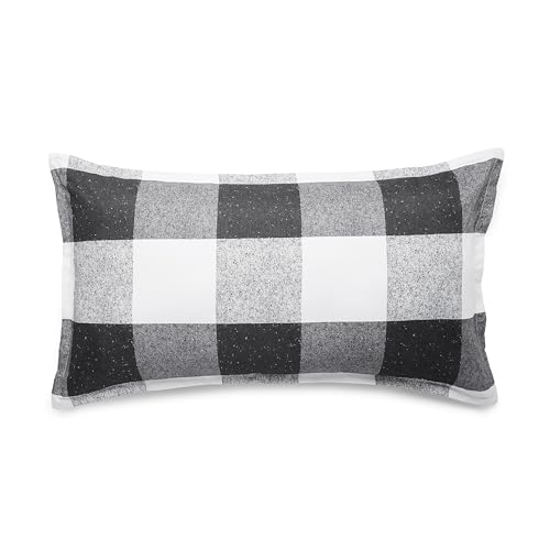 Image of Amazon Basics Lightweight Microfiber Checkerboard Comforter Set, 3-Piece, King, Black /White