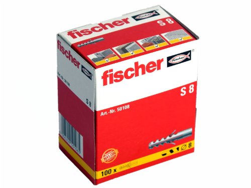 Preisvergleich Produktbild 100 Stück Fischer Nylon Dübel S8 8x40 mm 50108