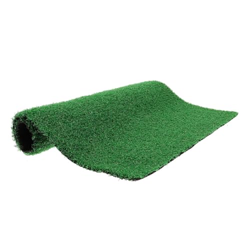ibasenice Alfombra de Césped Artificial Verde para Tortugas Rampa, Material Abs, Fácil Montaje, Adecuado para Acuario Interior y Accesorios para Mascotas