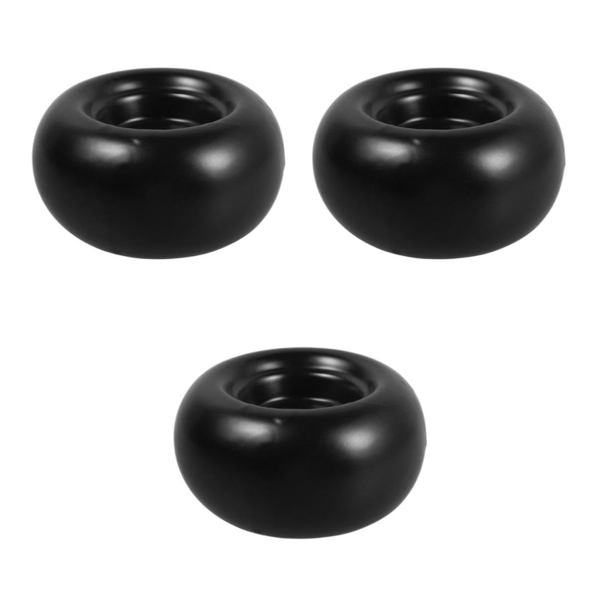 TOYANDONA 3 Piezas Candelabros de Cerámica Modernos para Velas Cónicas,