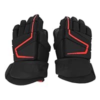 Miskall Hockey-Handschuhe, 2 Paar schützende, atmungsaktive Nylon-Eva-Schaum gepolsterte Street-Roller-Hockey-Handschuhe für Spieler, Sportbegeisterte (13 Zoll)
