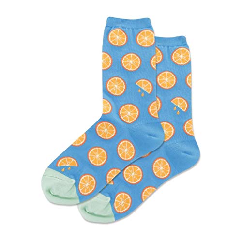 Image of Hotsox Women's Citrus Crew Socks 1 Pair, Women's 9-11