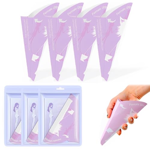 GXGM 30 Pares Urinella para mujer, embudo de papel desechable para orinar, para viajes, camping, senderismo, actividades al aire libre