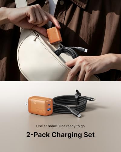 Image of INIU USB C Charger, 30W Type C Fast Charging, 2-Port Adapter Charger Block
