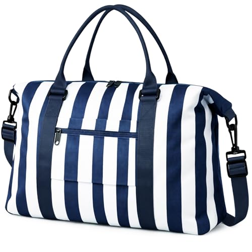 Image of TOPBAG Travel Duffle Bag, Waterproof Weekender Carry On Tote Bags for Women, Sport Gym Bag for Men, Hospital Bag for Labor and Delivery, Overnight Luggage Bag with Trolley Sleeve Coral Pink