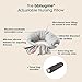 bbhugme Adjustable Pregnancy & Nursing Pillow Bundle – Full Body Support for Side Sleeping and Baby Care – Adjustable Firmness, Removable Covers – Dusty Pink & Grey Melange