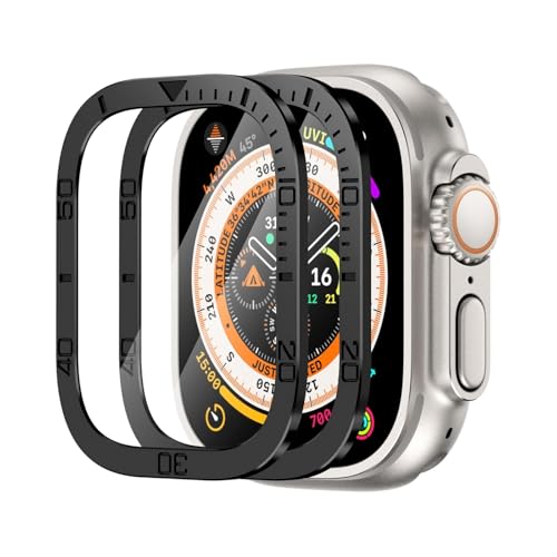 Verre trempé étanche Apple Watch Ultra 2 antichoc cadre titane 49 mm