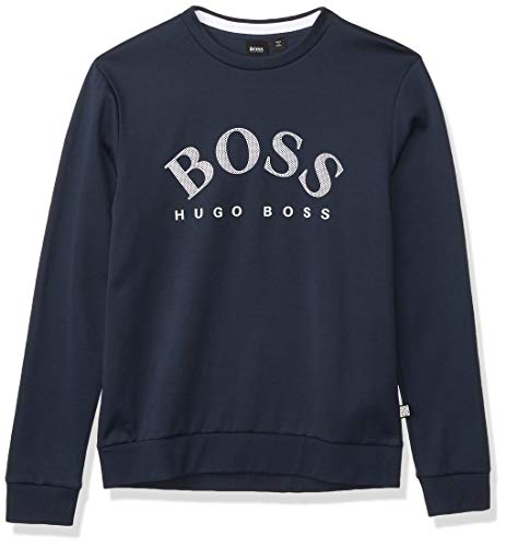 Hugo Boss BOSS Men's Crewneck Sweatshirt, Berry Blue, M