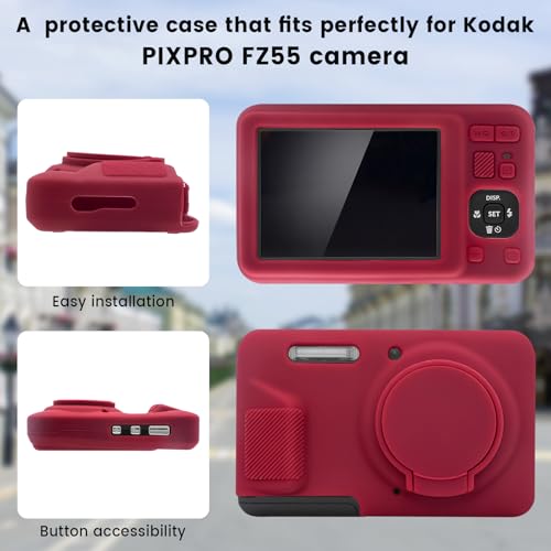 Funda de silicona para cámara Kodak PIXPRO FZ55 miniatura 2