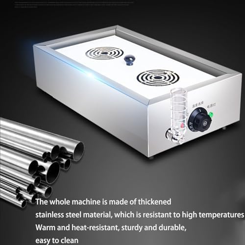 Smart Temperature Control Electric Dumpling Steamer - Stainless Steel 4-Hole Commercial Food Steamer for Restaurants & Home Use - Efficient Desktop Steaming Machine