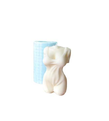 Miniatura 1 de Wet dressed Women mold 12 cm 4,7" Naked Girl Candle mould,Female Body Candle mold,Torso silicone mold Candle Female,Body Shape soap mould