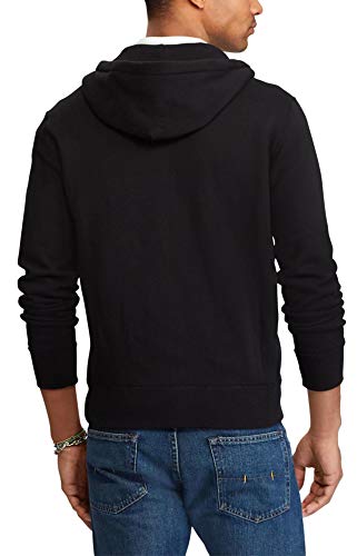 Polo Ralph Lauren Classic Full-Zip Fleece Hooded Sweatshirt - XL - Black Red Pony3