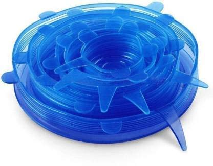 Bolt - Silicone Stretch Lids, Multi Size Reusable Silicone Lids Food and Bowl Covers, Dishwasher and Freezer Safe 4