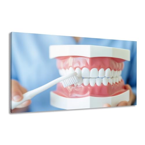 Canvas Wall Art Prints Hands dentist he is demonstrating how