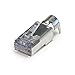 Cable Central LLC (5 Pack Platinum Tools ezEX-RJ45 Shielded Cat6/Cat5e Crimp Connectors, External Ground, POE Compliant, 100 Pieces