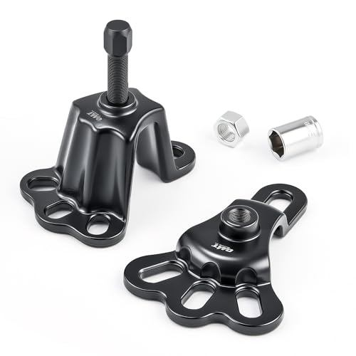 Orion Motor Tech Universal Front Wheel Hub Puller Set for 3-3/4 to 4-1/2 Inch IDs, Rear Axle Puller Kit for 4-1/2 to 5-1/2 Inch IDs, Flange Type Axle Remover Tool with 5/8 inch x 18 Forcing Bolt