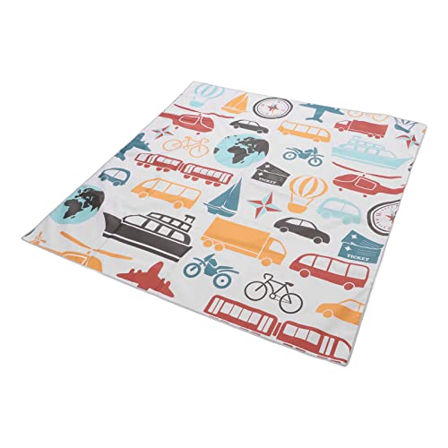 Tapis de parc pliable 130x130cm grand format imprimé voiture pour bébé