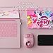 My Little Pony Wireless Mouse - Pinkie Pie Edition, 3D Character Design Silent Click Mouse with 1600 DPI, Dual-Mode (2.4GHz/Bluetooth), Ergonomic for Mac/Windows